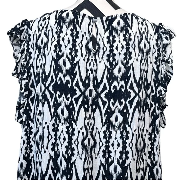 Savanna Jane Embroidered Boho Western Sz 2X Cap-Sleeve Blouse - Picture 5 of 10